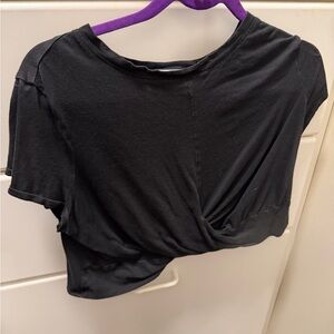 Puma Black Twist Front Crop Top